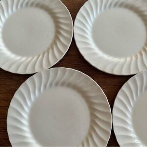 Myott Meakin Staffordshire England Ivory Large 4 Dinner Plates